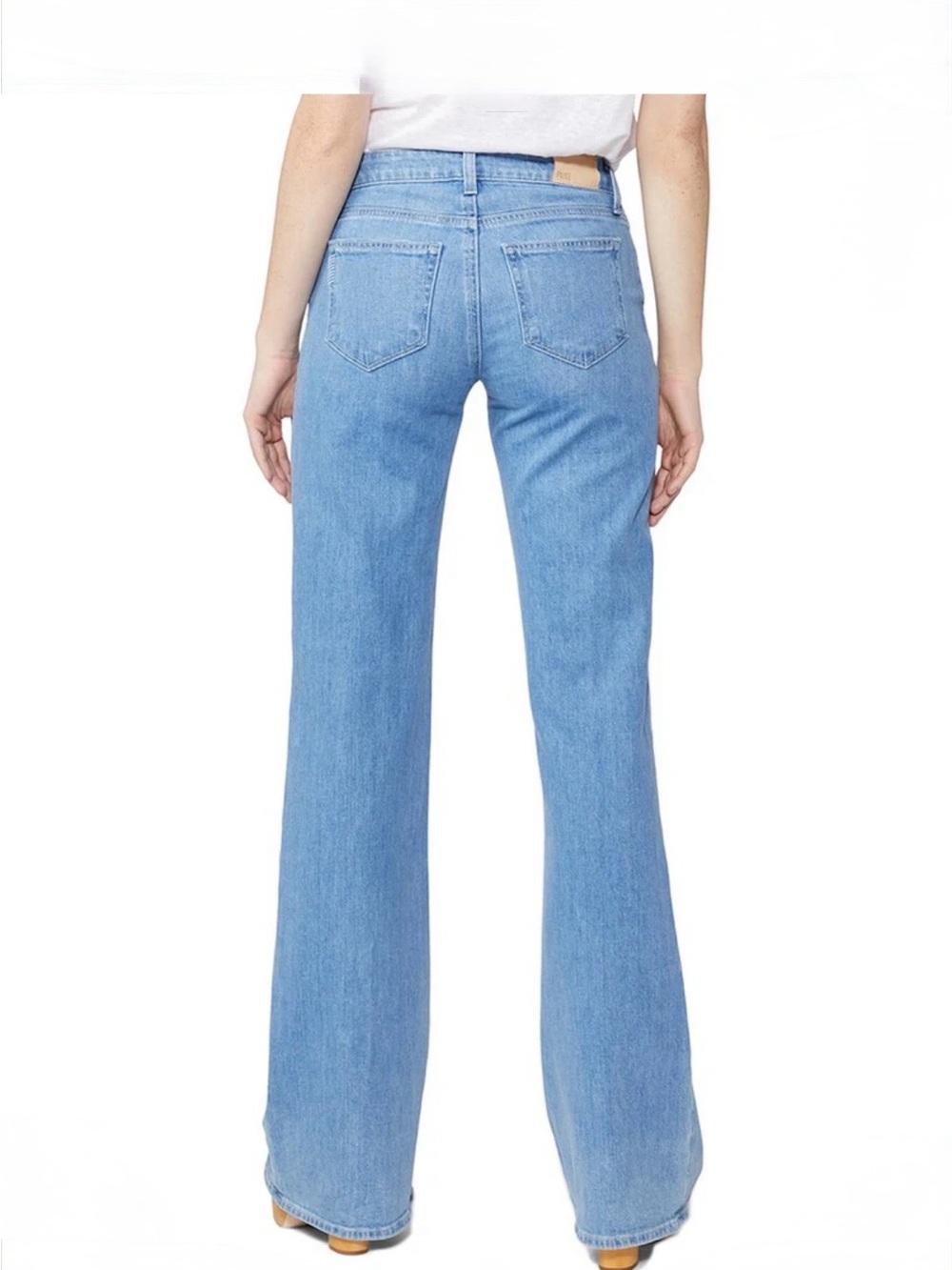 PAIGE Sabine Radical Low Rise Wide Leg Vintage Style Denim Jeans Size 30 - Picture 3 of 9